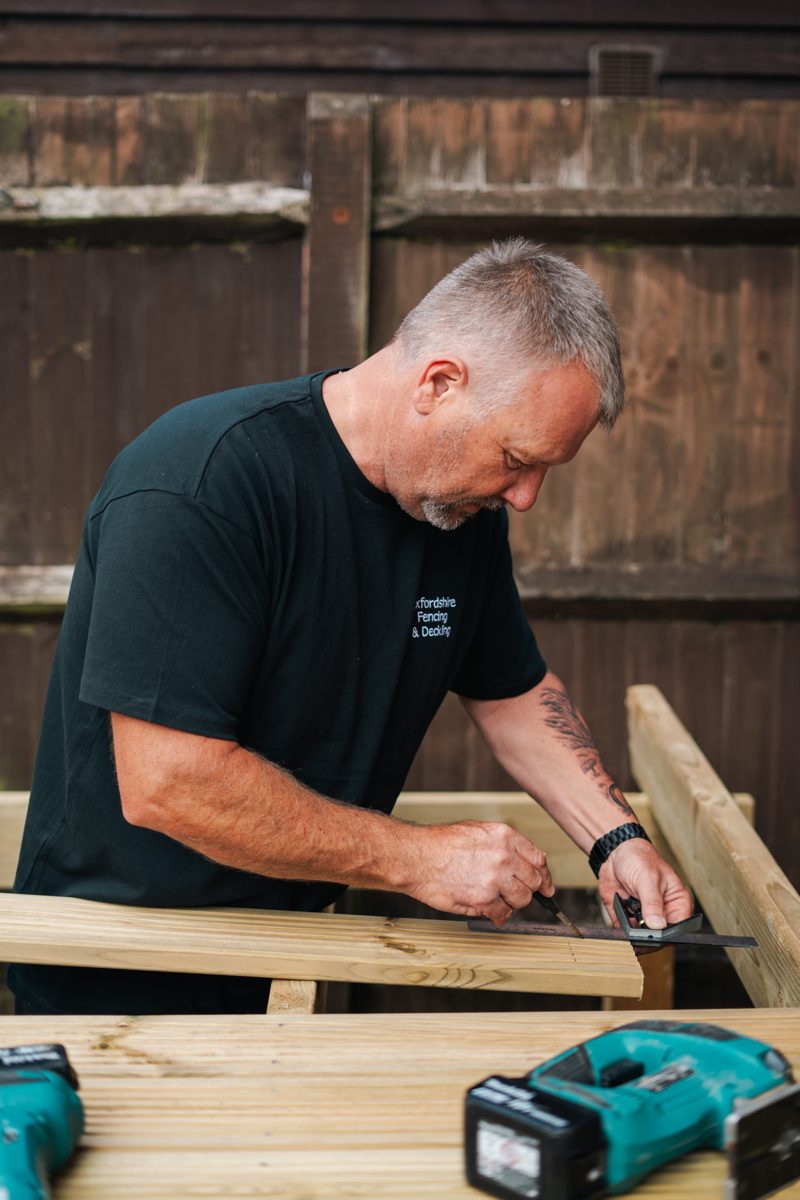 Craftsman working on timber